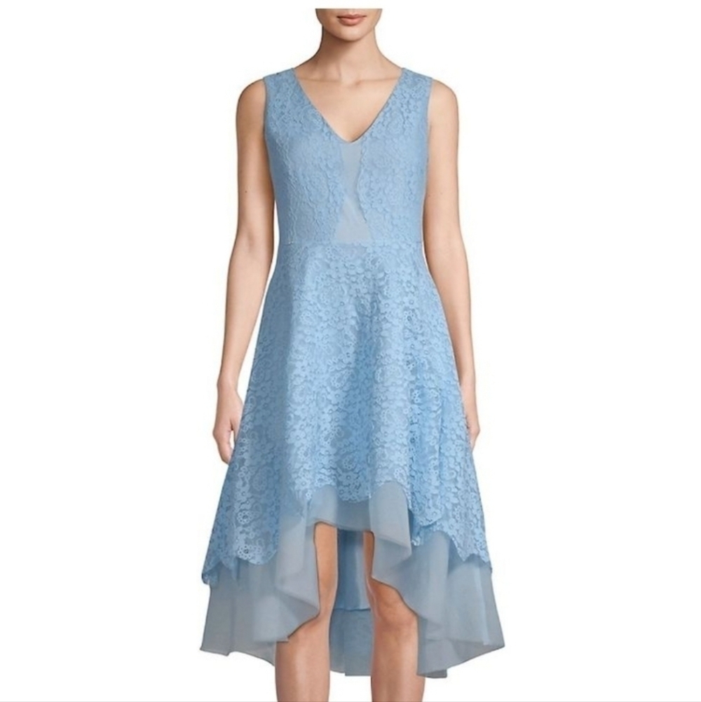 Avantlook blue lace Fairycore Fairy High Low Romantic dress